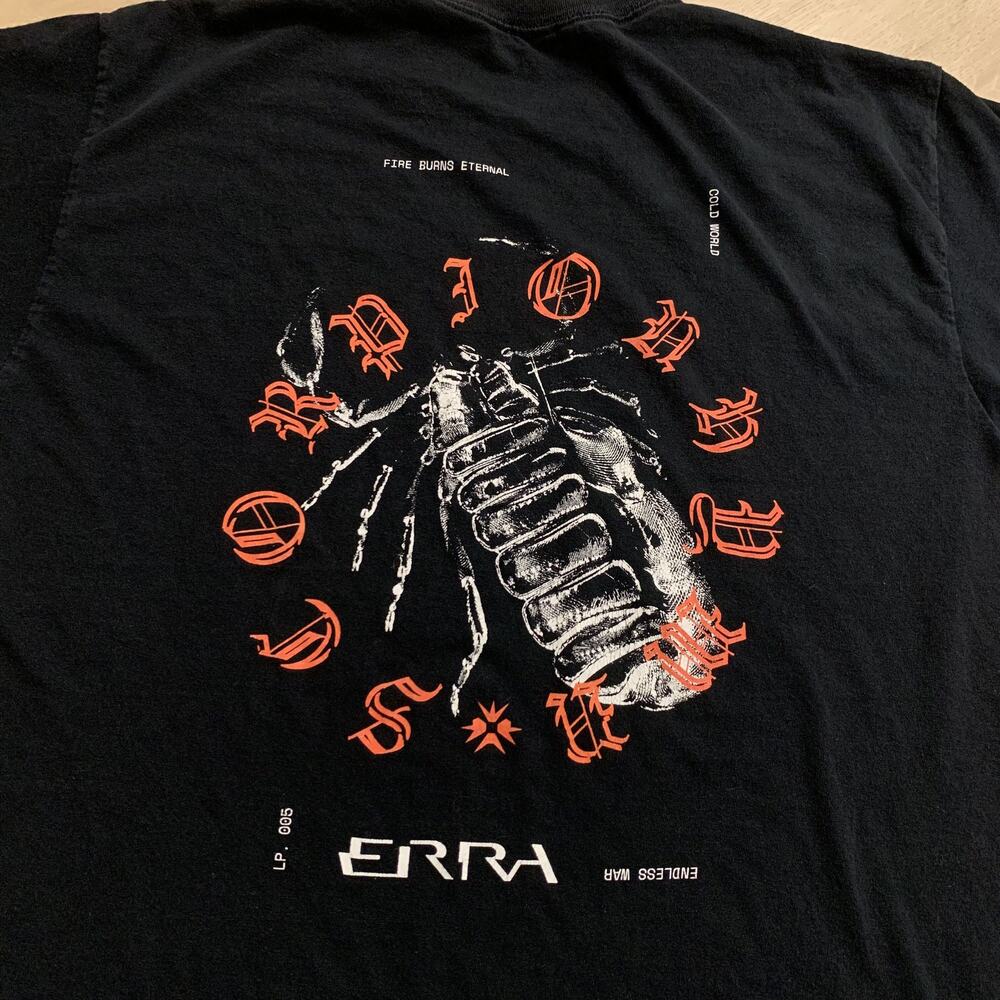 Erra Scorpion Hymn T-Shirt Men's Xl Black Metalcore Band Tee Concert Tour Album View 6